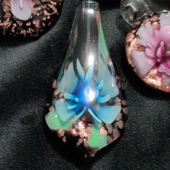 Colorful Glass Pendant Set - Picture 5 of 8